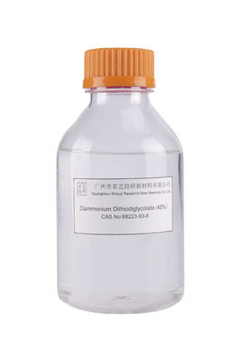 Renksiz Açık Yeşil Kokusu Diammonium Dithiodiglycolate Laboratuvar Araştırmaları İçin % 45 Çözüm CAS 68223-93-8